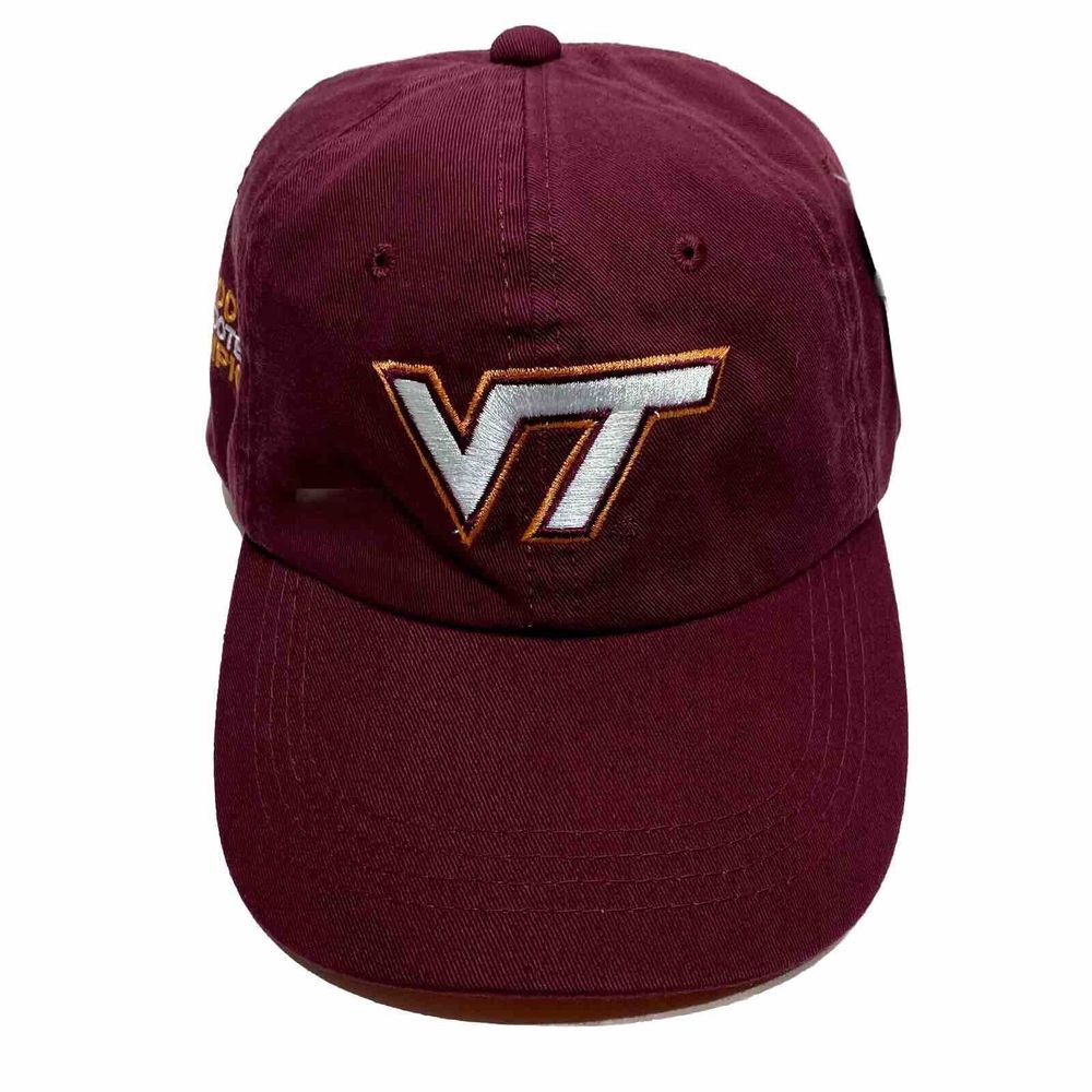 Virginia Tech Hokies 2007 ACC Champions Maroon Adjustable Strap Back Hat Cap